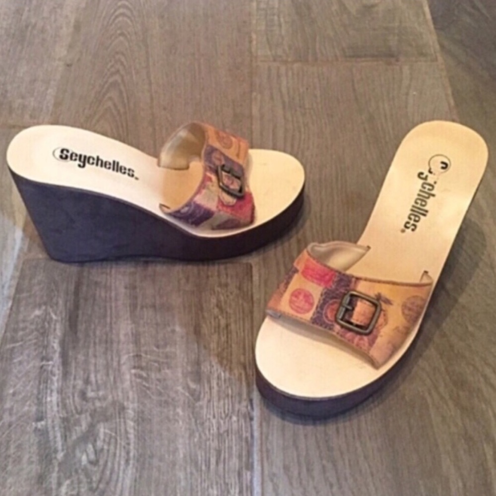 Seychelles around the world platform wedge…